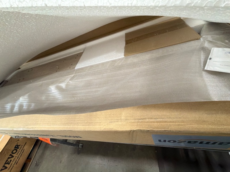 View 3 of **set 1 of 2 only**KISLOT Queen LED Upholstered Bed Frame, Cream
