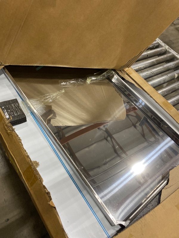 View 2 of **Missing Legs** Atelicf NSF Stainless Steel Prep Table 24X48 inch with Backsplash