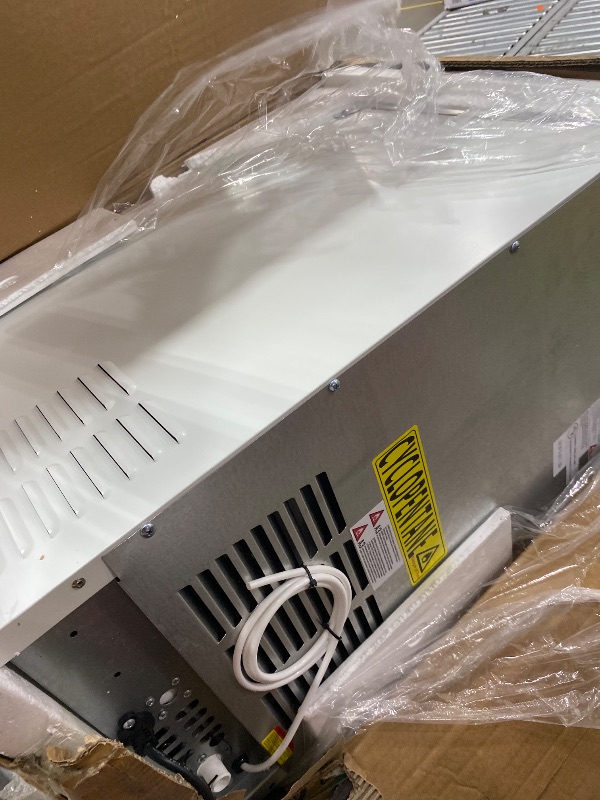 View 3 of **Unable to test**VEVOR Commercial Ice Maker Machine, 130 lbs/24h, Stainless Steel