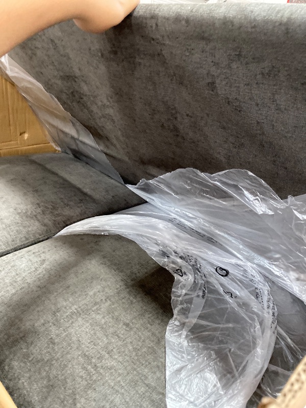View 1 of (Push Bed) Grey sectional couch