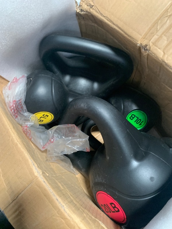 View 3 of **USED** HULKFIT Kettlebell Sets Wide Grip 4-Piece Kettlebells Exercise Fitness Weight Set