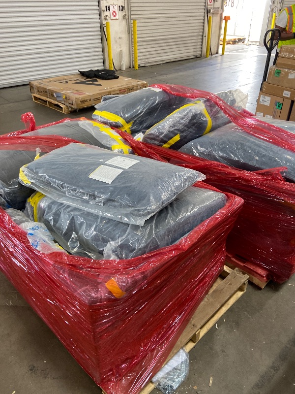 View 2 of **TRAILER PICK UP ONLY, TWO PALLETS** Marsail 6-Seat Modular Sectional Sofa, Blue