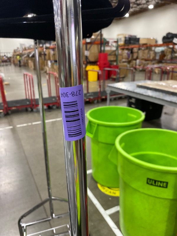 View 4 of "Adjustable Chrome Metal Closet Rod with Shelving - Perfect for Organizing Your Bedroom"