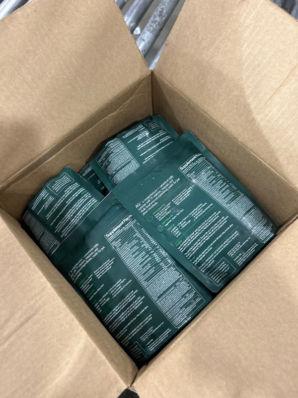 View 4 of **CASE OF 20** AG1 Greens Powder Refill Pouch – 75 Vitamins, Multivitamin & Probiotic | Gut Health Support | Vegan, Keto, Gluten Free | Athletic Greens Supplement - Pouch Only, Classic Formula