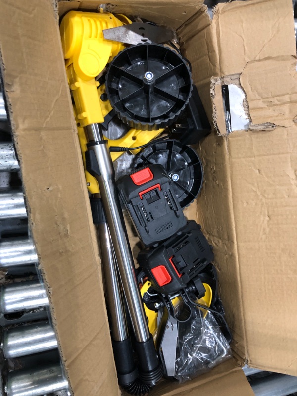 View 3 of 20000RPM Cordless Weed Eater with Wheel, 4 in1 String Trimmer,3 Type Blades for Garden