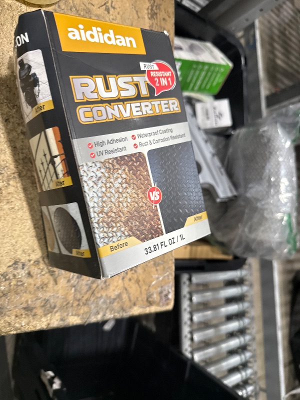 View 2 of 2 in 1 Rust Converter & Metal Primer, 33.81 Fl Oz Black Rust Reformer Paint