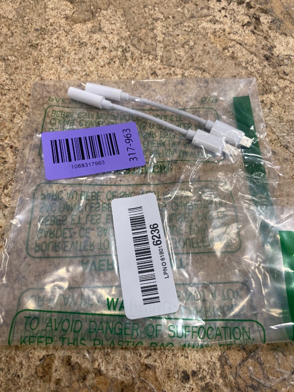 View 2 of [Apple MFi Certified] 2Pack Apple Lightning to 3.5mm Headphone Jack Adapter