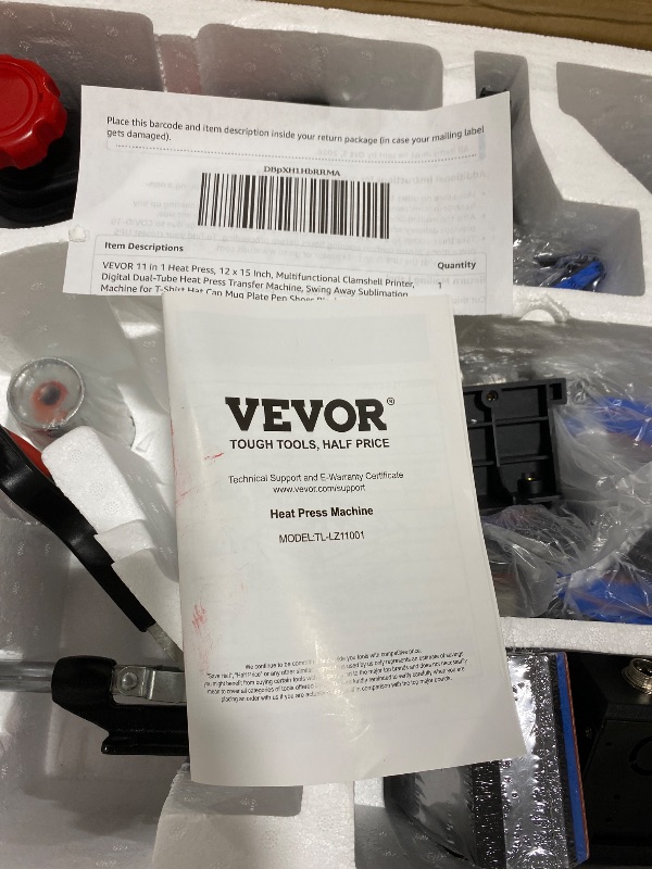 View 4 of VEVOR 11-in-1 Heat Press 12" x 15" Black