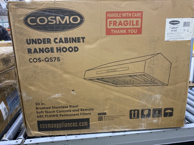 Photo 1 of COSMO Under Cabinet Range Hood 500 CFM
