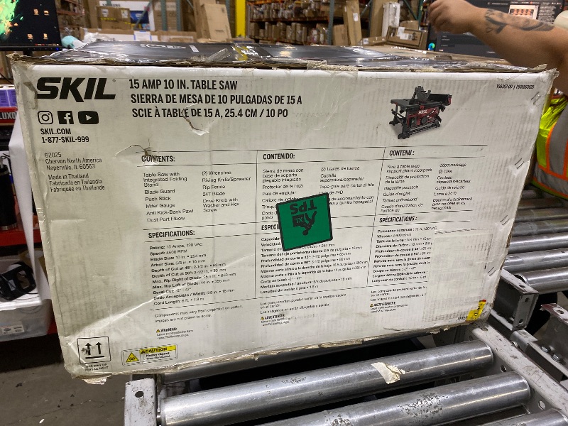 Photo 1 of SKIL 15 Amp 10-Inch Jobsite Table Saw with Folding Stand-TS6307-00