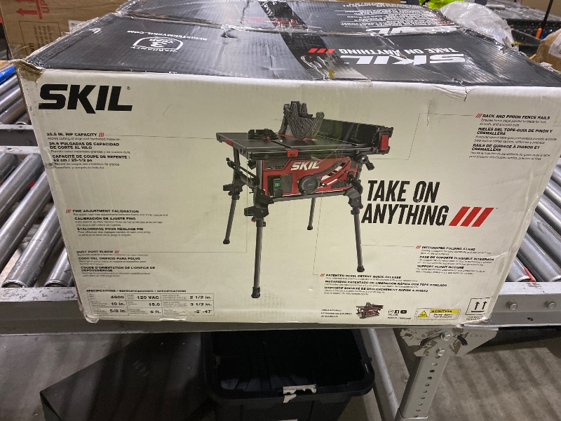 Photo 1 of SKIL 15 Amp 10-Inch Jobsite Table Saw with Folding Stand-TS6307-00