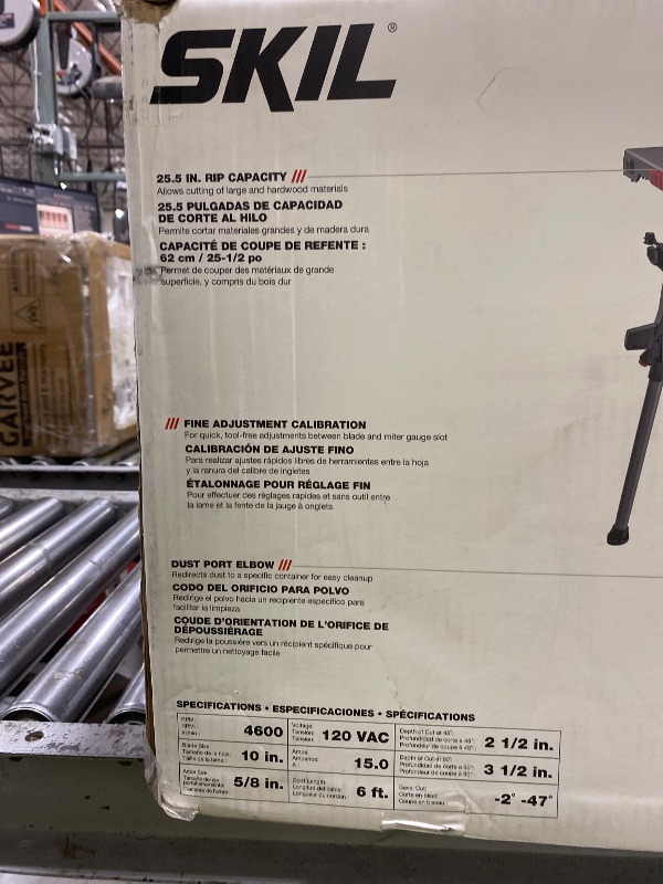 Photo 1 of SKIL 15 Amp 10-Inch Jobsite Table Saw with Folding Stand-TS6307-00