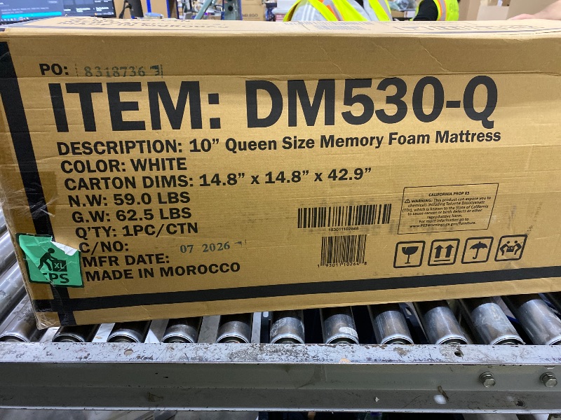 Photo 1 of Atlas Mattress Queen 10-inch Memory Foam Mattress