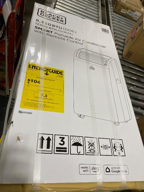 View 2 of BLACK+DECKER Smart Portable Air Conditioner, 12,000 BTU, BPACT12WT, White