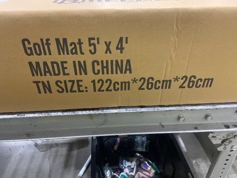 Photo 1 of RELILAC Dual Turf Golf Mat with Ball Tray, 5x4ft