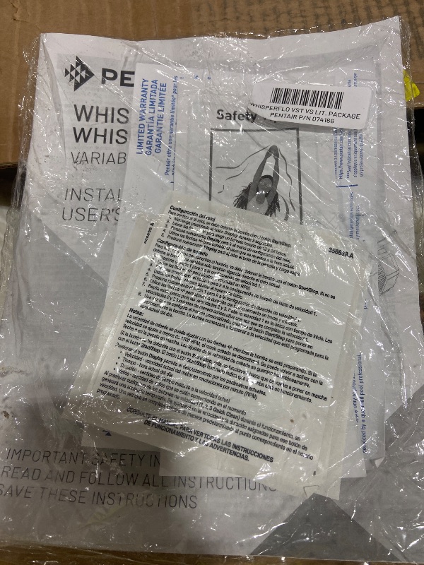 Photo 1 of Pentair 011533 WhisperFlo VST Variable Speed Pool Pump, 2.6 THP