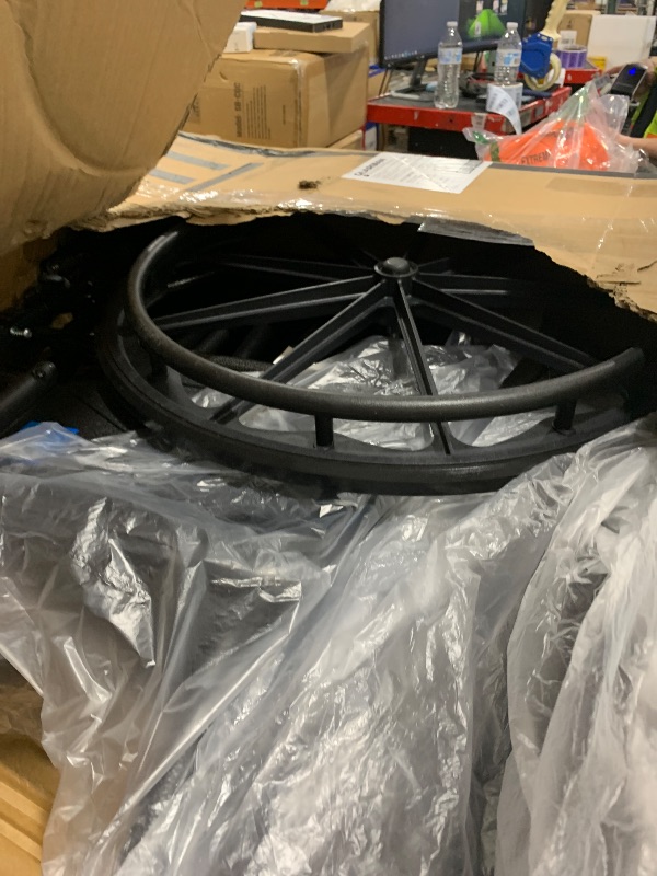 Photo 1 of Medline Folding Wheelchair with Swing-Back Arms, Elevating Footrests