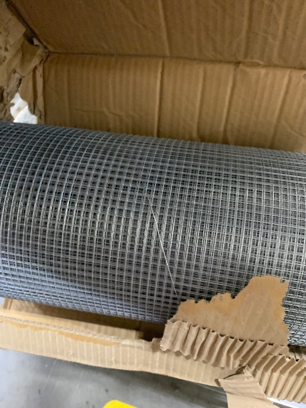 View 2 of Amagabeli Galvanized Hardware Cloth 1/4 inch 48 x 100ft 23 Gauge Chicken Wire Fence Weld Wire Mesh Roll Garden Fencing Plant Supports Poultry Netting Snake Fence Gopher Wire Rabbit cage Tree Guard