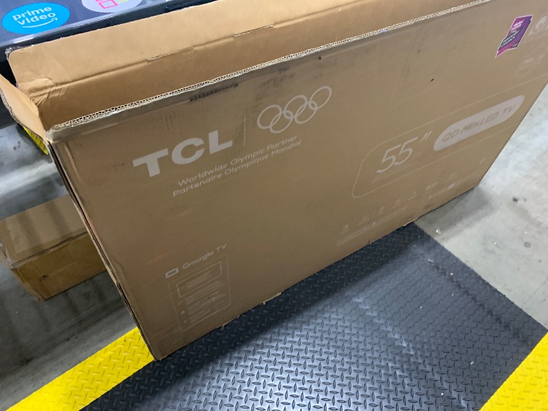 Photo 1 of TCL 55 Inch QM6K Series QLED Mini LED 4K HDR Smart Google TV, 55QM6K