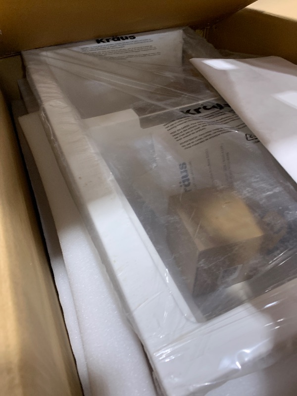 Photo 1 of Kraus KGD-433BWHITE Quarza 33" Granite 50/50 Double Bowl Kitchen Sink