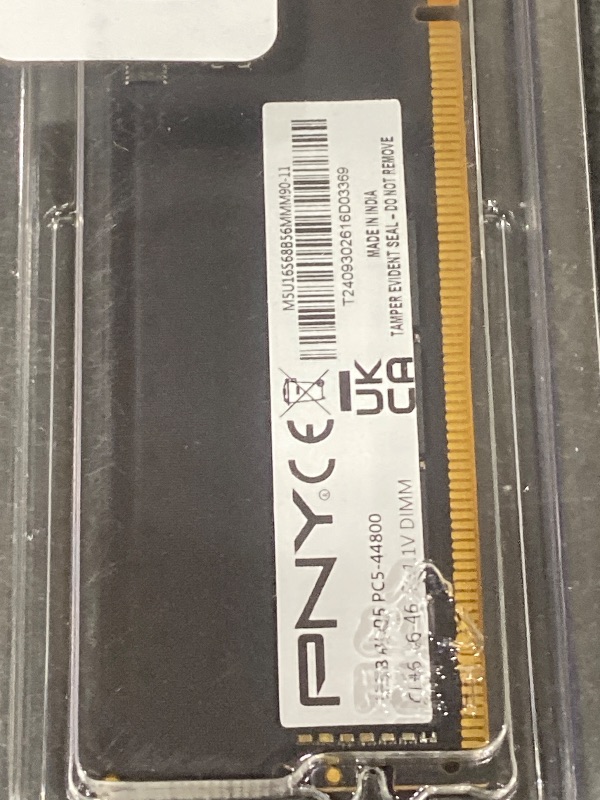 Photo 1 of PNY DDR5 16GB (1x16GB) 5600MHz CL46 Performance Desktop Memory
