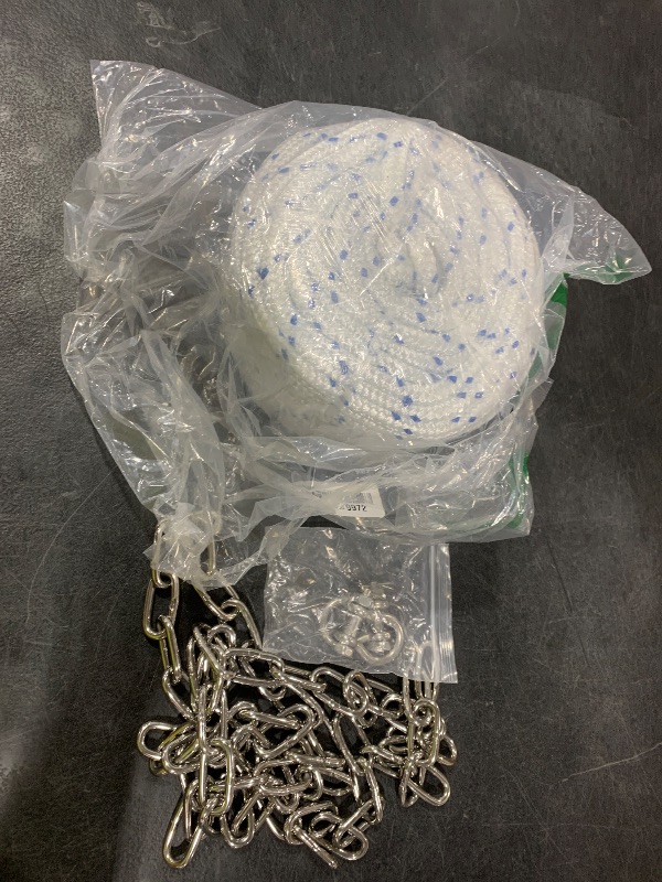 Photo 1 of CORDUN Anchor Rope and Chain Kit 3/8" x 150ft Rope, 3/16" x 6ft Chain