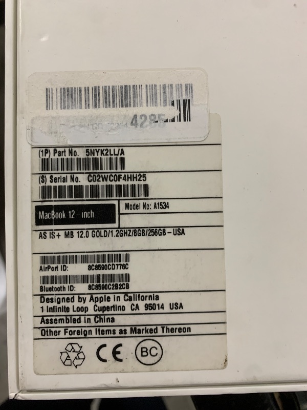 View 4 of Apple MacBook MK4M2LL/A 12-Inch Laptop with Retina Display 256GB (Gold) - (Renewed)
