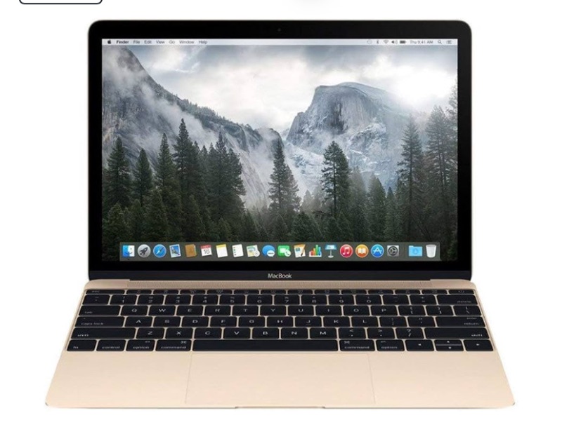 Photo 1 of Apple MacBook MK4M2LL/A 12-Inch Laptop with Retina Display 256GB (Gold) - (Renewed)