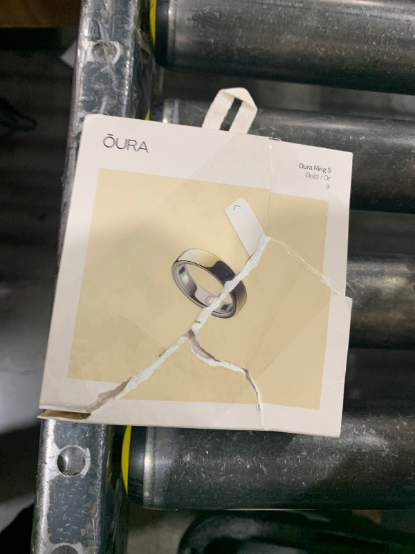 Photo 1 of Oura Ring 5 Smart Ring - Gold - Size 9 - Fitness & Sleep Tracker