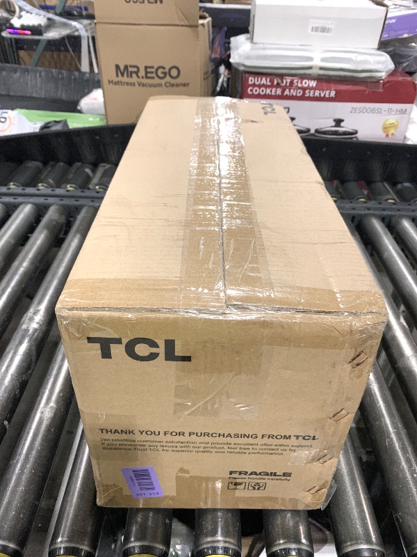 Photo 1 of TCL 52" Black Flush Mount Ceiling Fan with Light & Remote