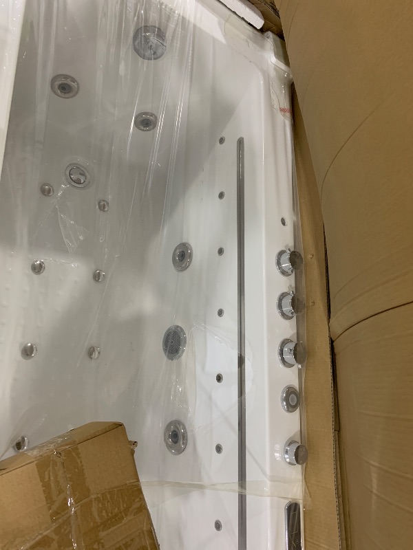 Photo 1 of Empava 67" Whirlpool Bathtub with Heater & Waterfall