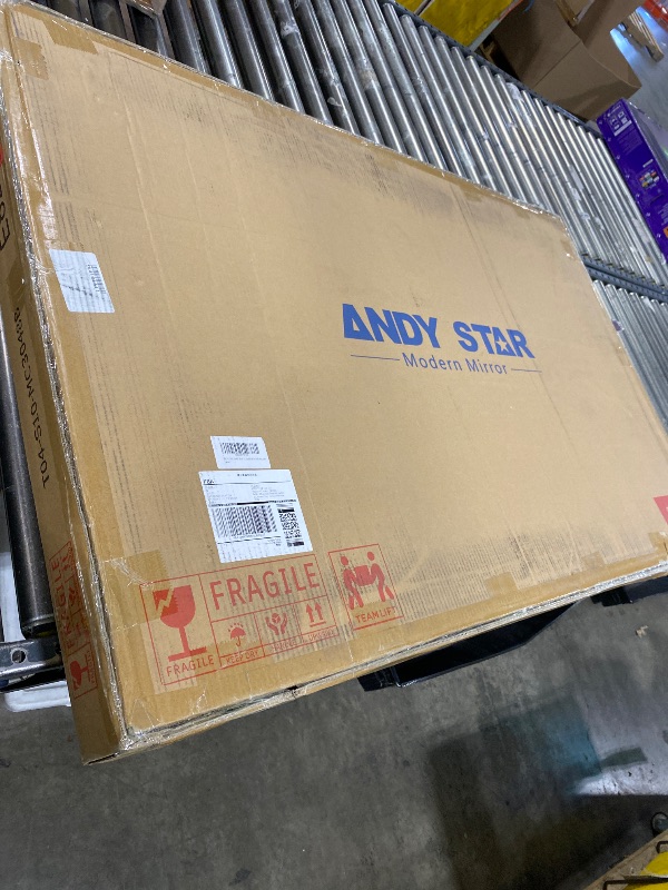 Photo 1 of ANDY STAR 30x48" Matte Black Wall Mirror