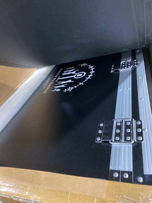 Photo 1 of JIYANG Portable Photo Booth Compatible with Any Ipad,Photo Booth Stand Shell with ChackTok PhotoBooth VIP 2 Month Member and Flight Case,Free Custom Logo,Perfect for Parties,Wedding and Events(Black)