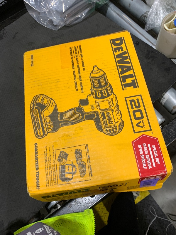 Photo 1 of DEWALT 20V Max XR Drill Driver, Battery and Charger (DCD771C2)