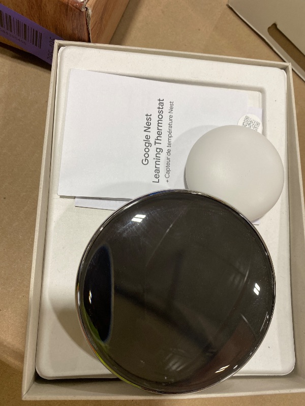 View 3 of Google Nest Learning Thermostat (4th Gen) with Sensor