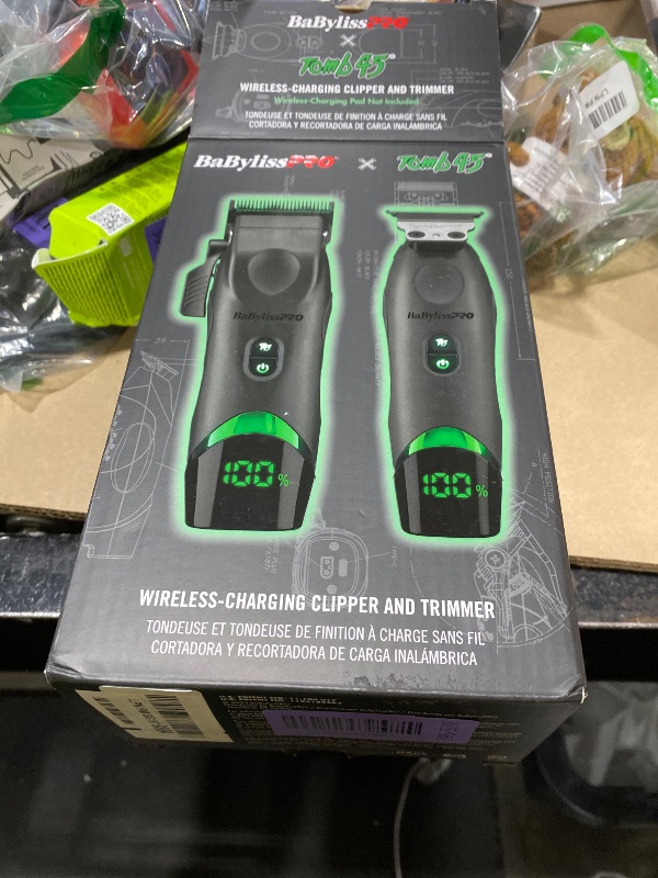 View 2 of BaBylissPRO Tomb45 Wireless Charging Clipper & Trimmer Prepack