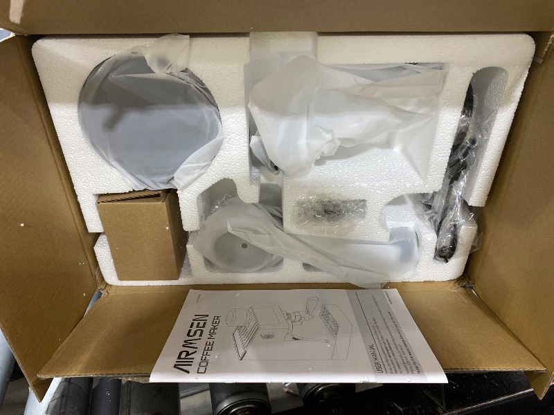 View 3 of AIRMSEN Espresso Machine with Grinder and Milk Frother