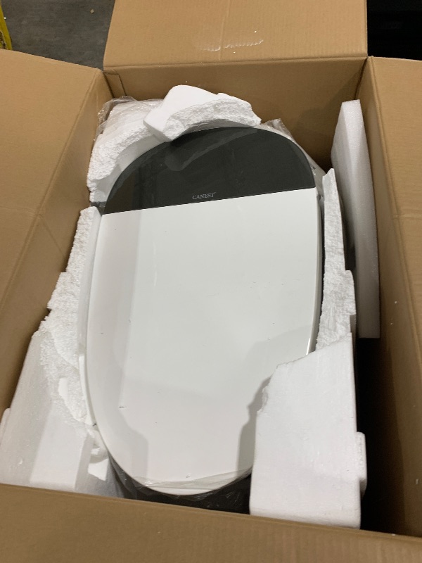Photo 1 of CANEST Smart Toilet with Bidet, White, Auto Open/Close Lid, ADA Height