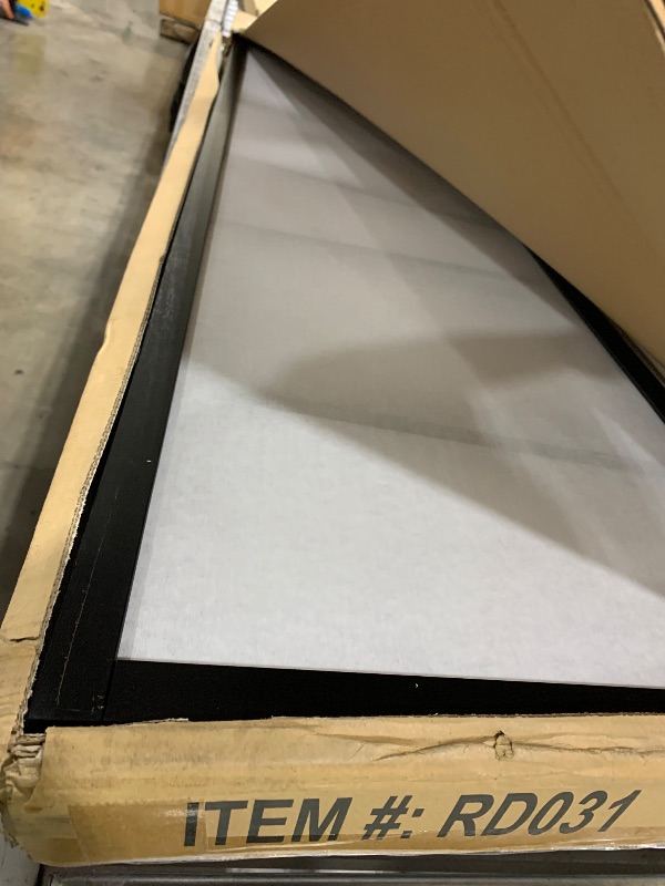 Photo 1 of Roundhill Furniture 3-Panel Screen Room Divider, Black