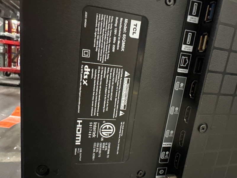 Photo 1 of TCL QM6K Series 65-Inch QLED 4K Smart TV