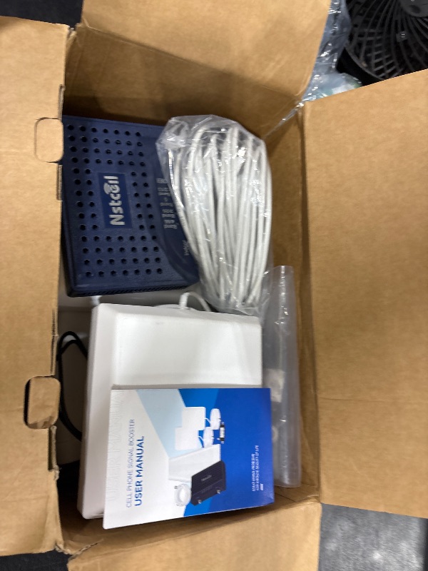 Photo 1 of Cell Phone Booster for Home & Multiroom | Up to 8,000 sq ft|Boost Cellular Signal for All U.S. Carriers | Cell Phone Signal Boosters with 2 Inside Antennas | FCC Approved