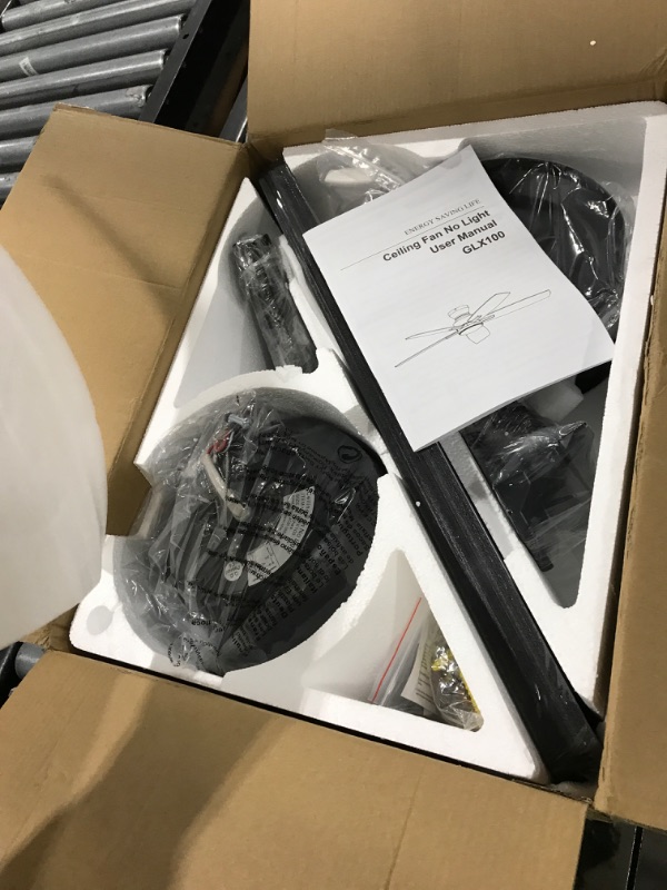 Photo 1 of Ohniyou 52" Low Profile Ceiling Fan - Black