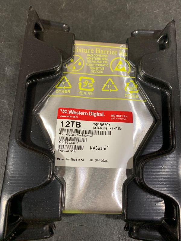 View 3 of Western Digital 12TB WD Red Plus Internal Hard Drive