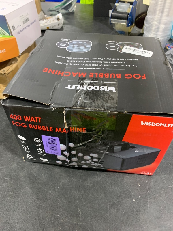 Photo 1 of Wisdomlit Fog Bubble Machine, 2-in-1 Smoke Bubble Blower