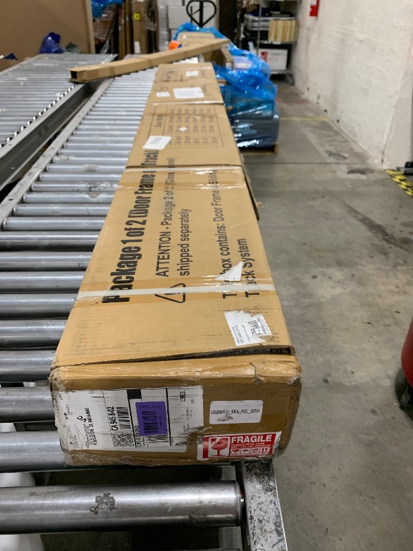 Photo 1 of PACKAGE 1 OF 2 -- DOOR FRAME & TRACK UNKNOWN BRAND/MODEL/SIZE