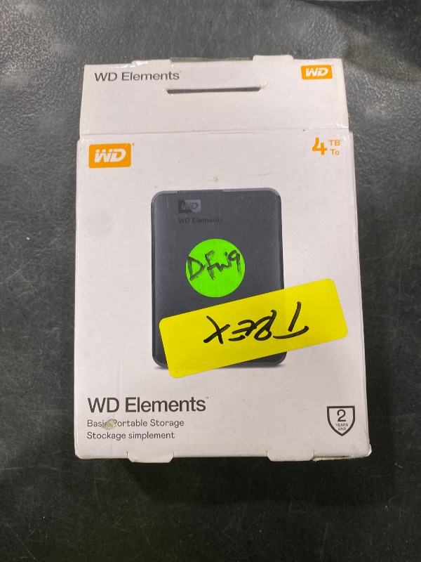 View 2 of WD 4TB Elements Portable External Hard Drive