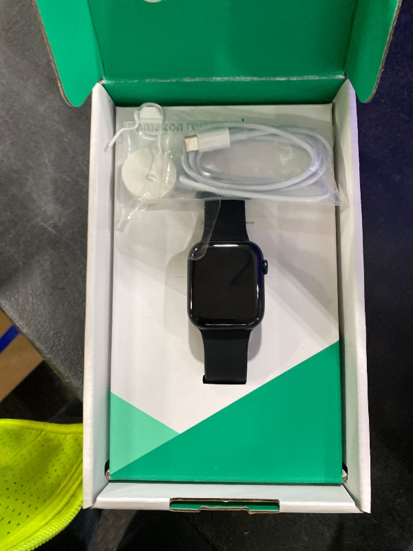 View 3 of Apple Watch Series 9 GPS 45mm Midnight Smartwatch (Renewed)