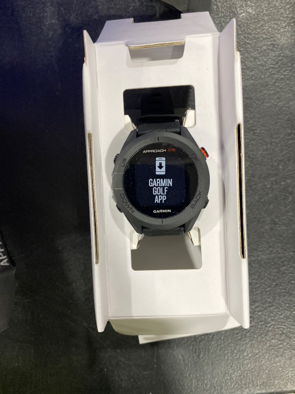 Photo 1 of Garmin Approach S12, Easy-to-Use GPS Golf Watch, 42k+ Preloaded Courses, Black, 010-02472-00