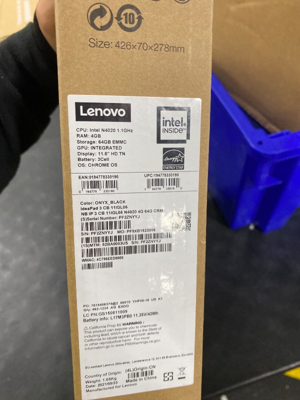 Photo 1 of Lenovo IdeaPad 3 11 Chromebook Laptop
