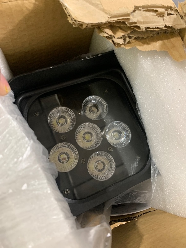View 3 of HOLDLAMP Rechargeable Uplights, 6x18W RGBWA+UV LED Stage Lights